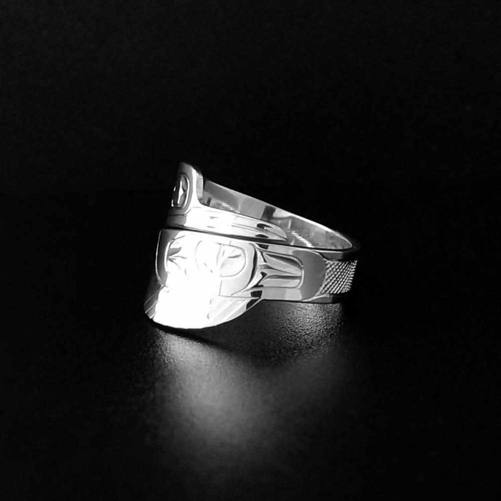 Silver Hummingbird Wrap Ring