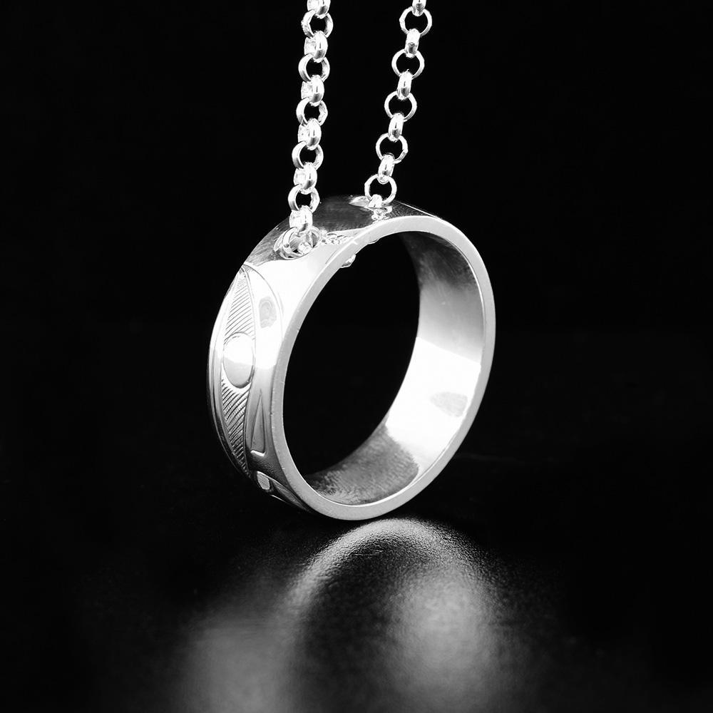 Sterling Silver Eagle and Raven Pendant/Ring