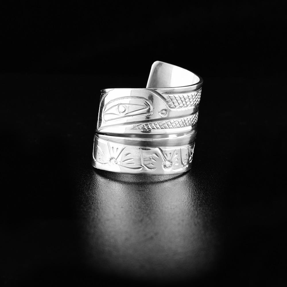 Sterling Silver Hummingbird Wrap Ring