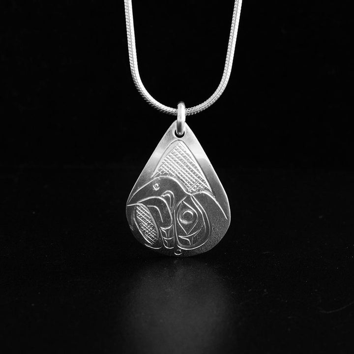 Small Sterling Silver Eagle Pendant in Various Shapes