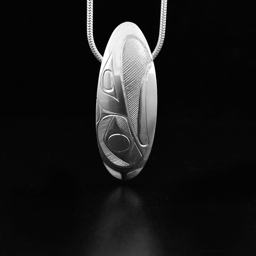 Domed Oval Eagle Pendant