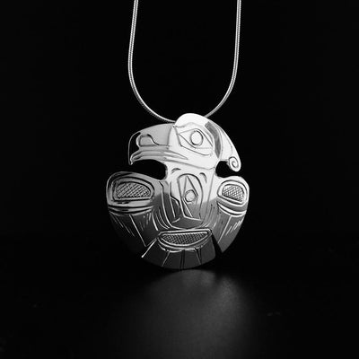 <img> sterling silver thunderbird pendent by REG GLADSTONE