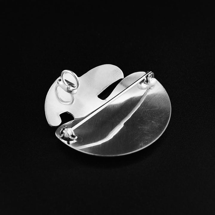 <img> sterling silver thunderbird pendent by REG GLADSTONE- indigenous Style jewelry 