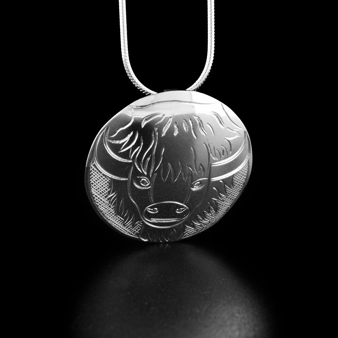 Round Bison Pendant - Artina's Jewellery