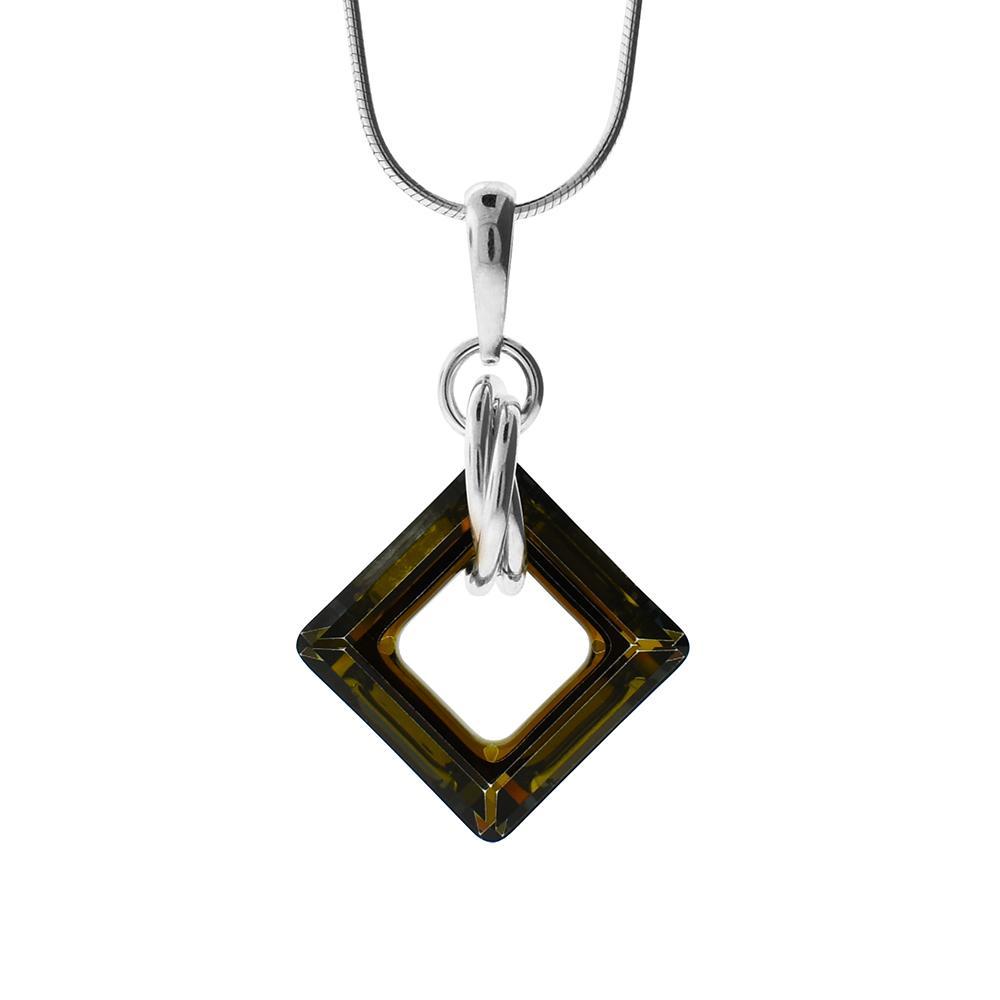 Medium Bronze Wow Squared Pendant