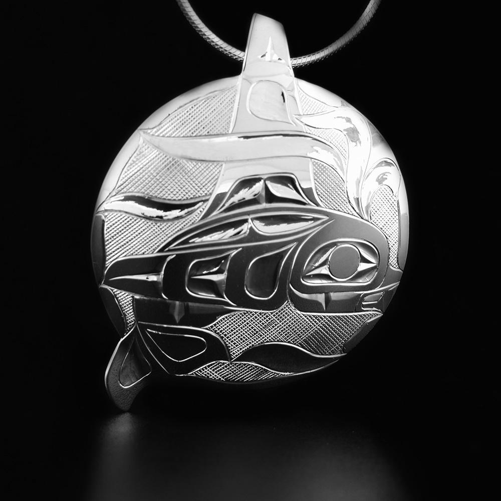 Silver Orca Pendant