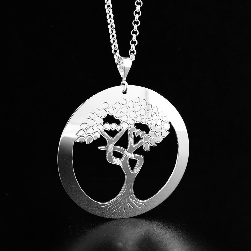 Sterling Silver Arbutus Tree Pendant