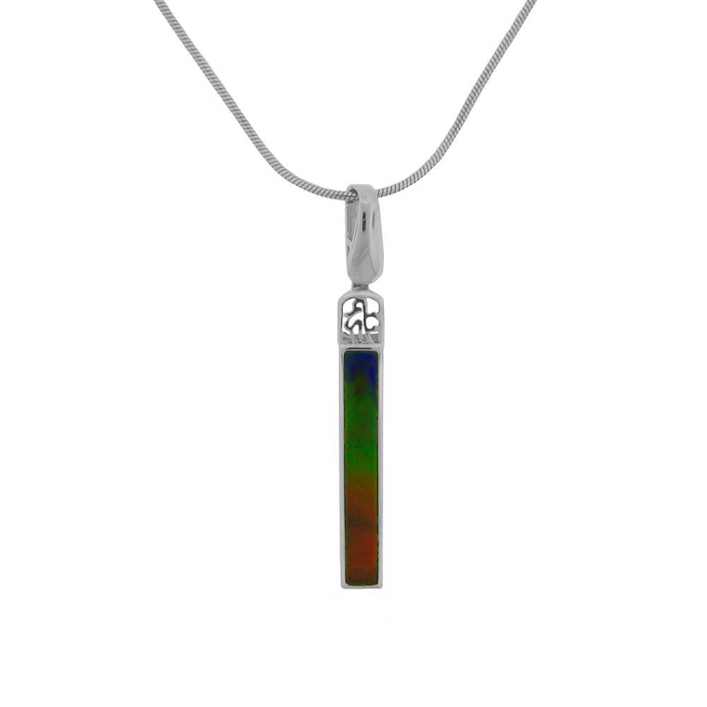 Sterling Silver Ammolite Pendant (A Grade)