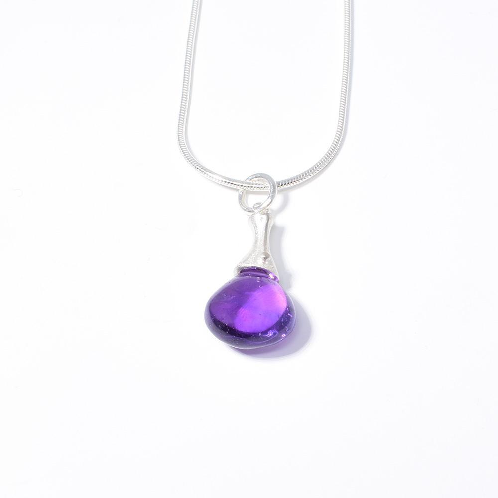 Hourglass Amethyst Pendant