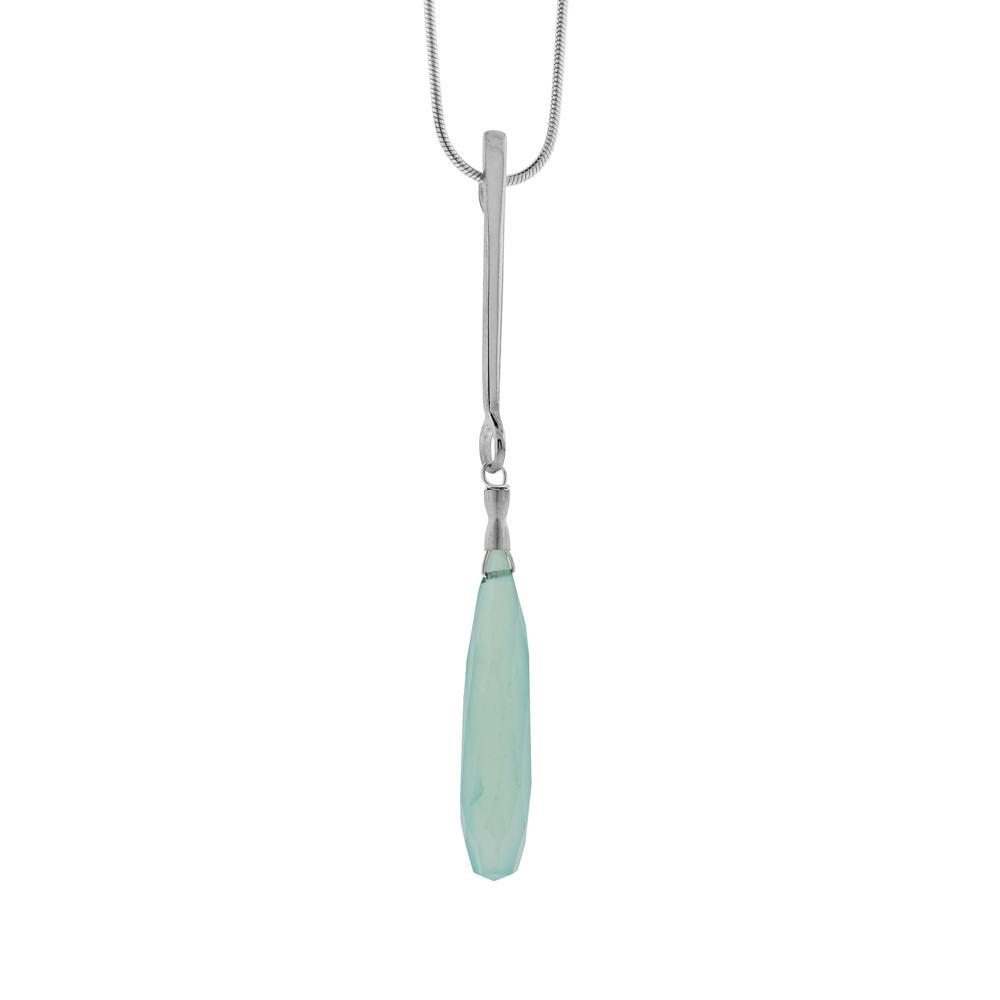 Long Chalcedony Pendant