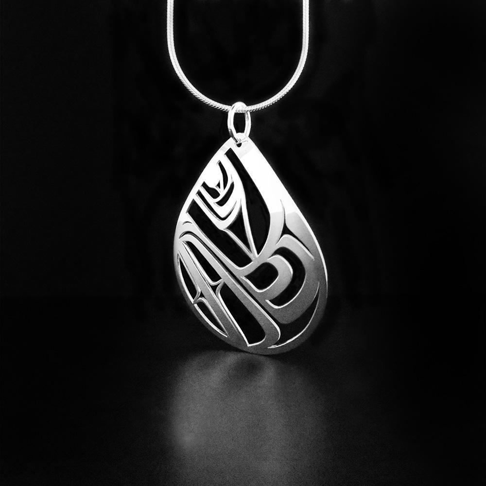 2" Teardrop Frog Pendant