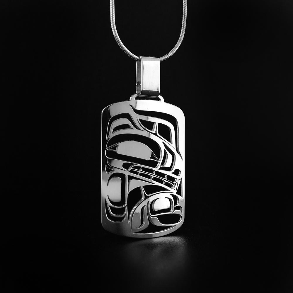 Large Cut-Out Wolf Pendant