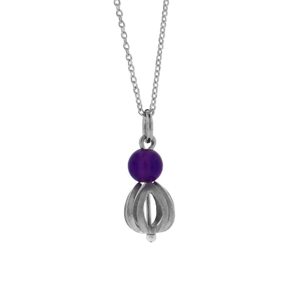 Amethyst Flower Bud Pendant