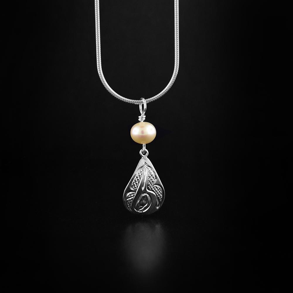Pearl Hummingbird Pendant