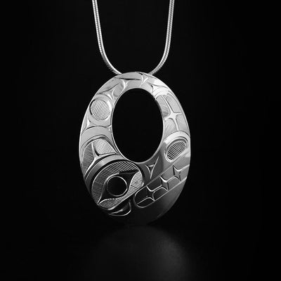 Open Bear Pendant in Silver