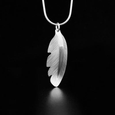 Sterling Silver Eagle Feather Pendant