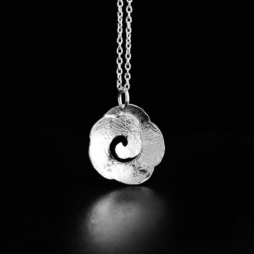 Sterling Silver Rossette Pendant