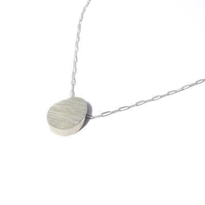 Sterling Silver Textured Boulder Necklace - Artina's Jewellery