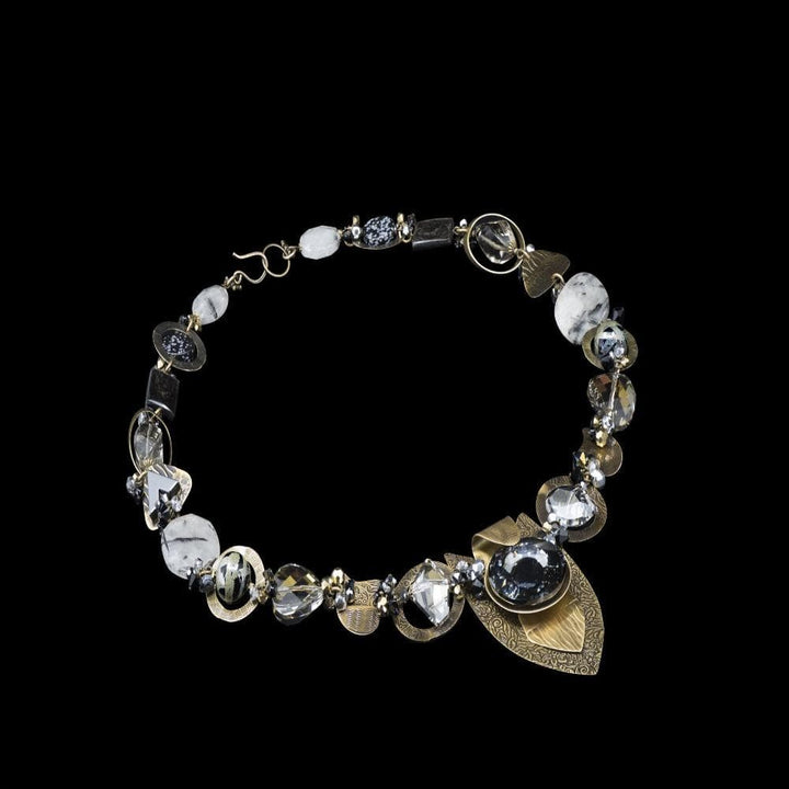 Silver Mist Large Necklace by Honica