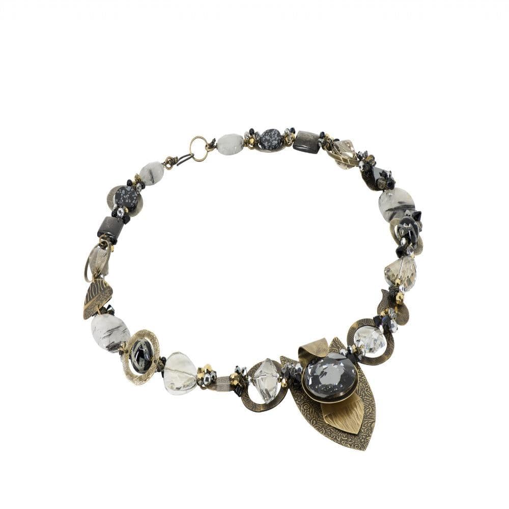 Silver Mist Large Necklace by Honica