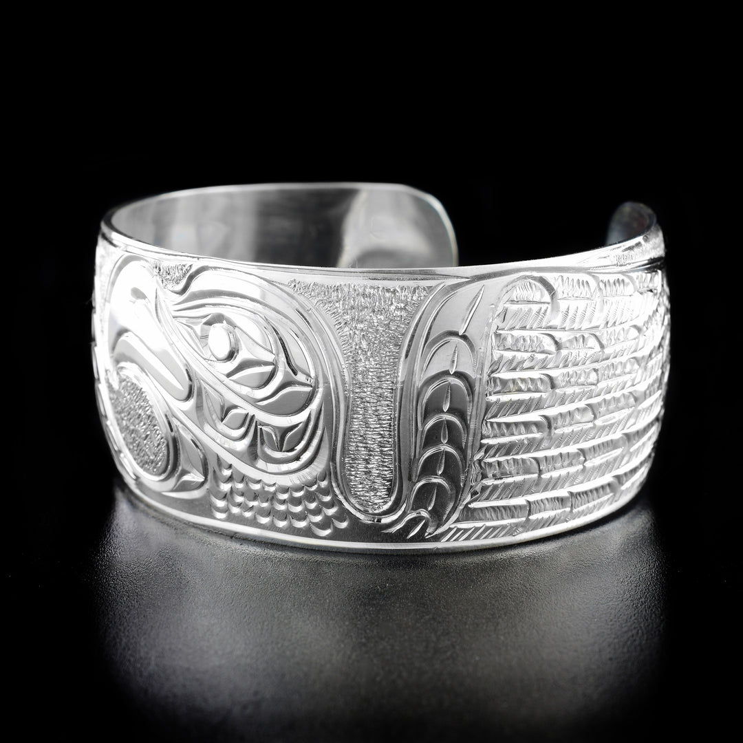 Sterling Silver Eagle with Spread Wings Bracelet - Artina's Jewellery