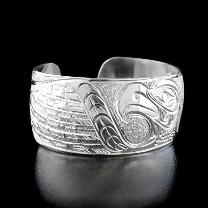 Sterling Silver Eagle with Spread Wings Bracelet - Artina's Jewellery