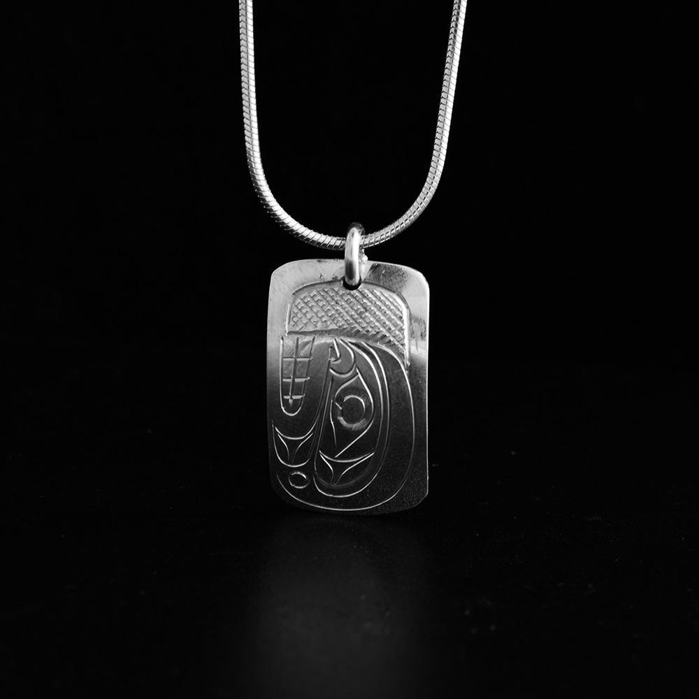 Small Sterling Silver Orca Pendant in Various Shapes