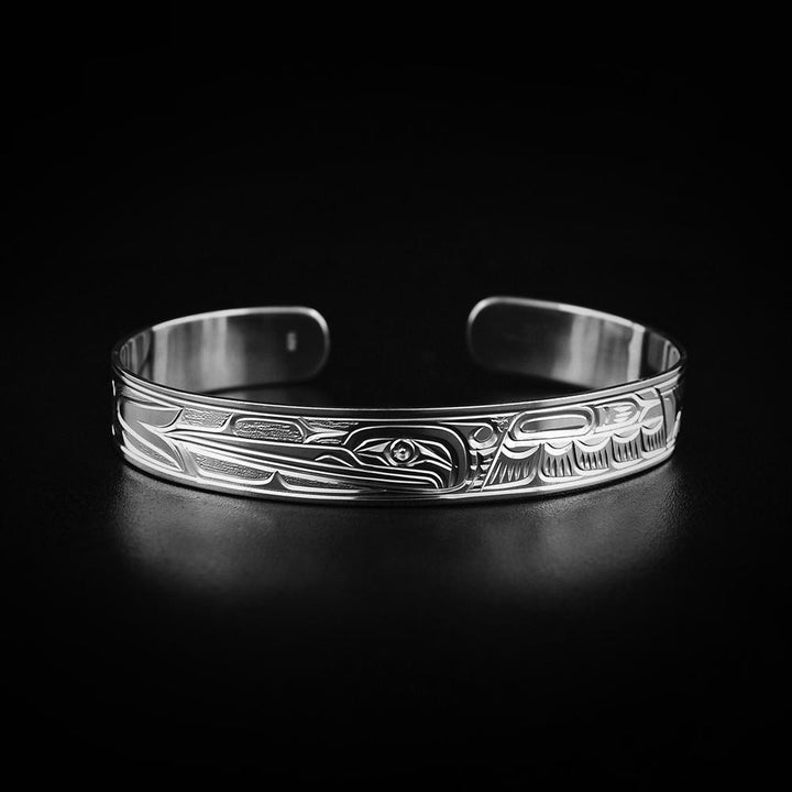 Sterling Silver 3/8" Hummingbird Bracelet