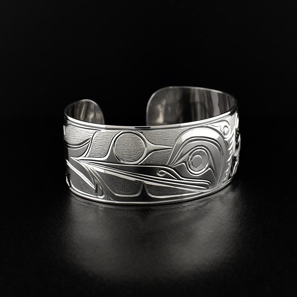 1" Silver Hummingbird Bracelet