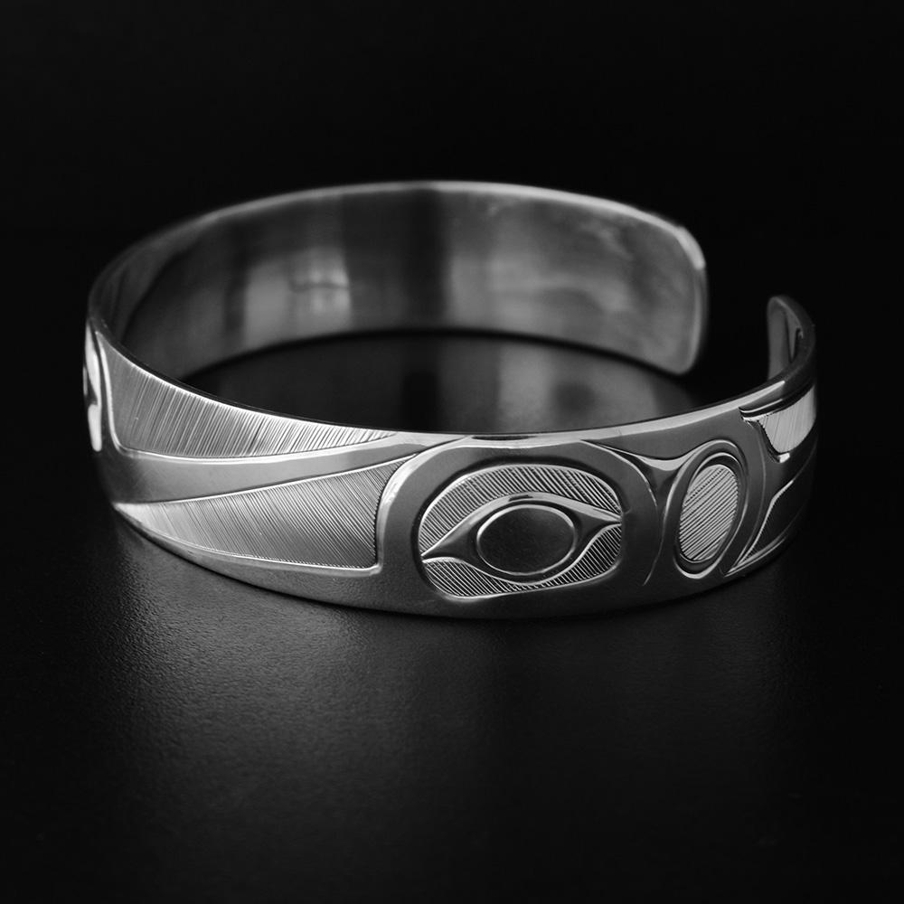 1/2" Silver Hummingbird Bracelet