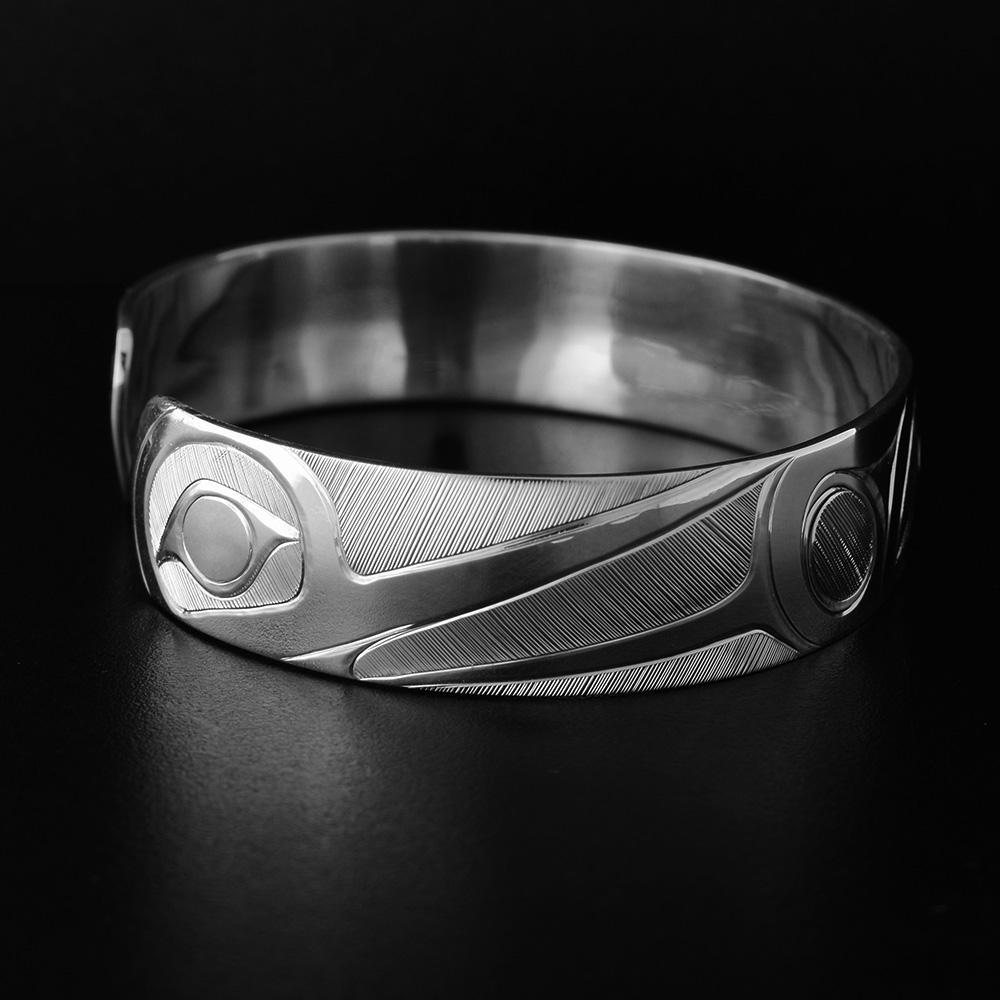 1/2" Silver Hummingbird Bracelet