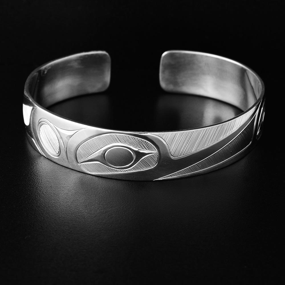 1/2" Silver Hummingbird Bracelet
