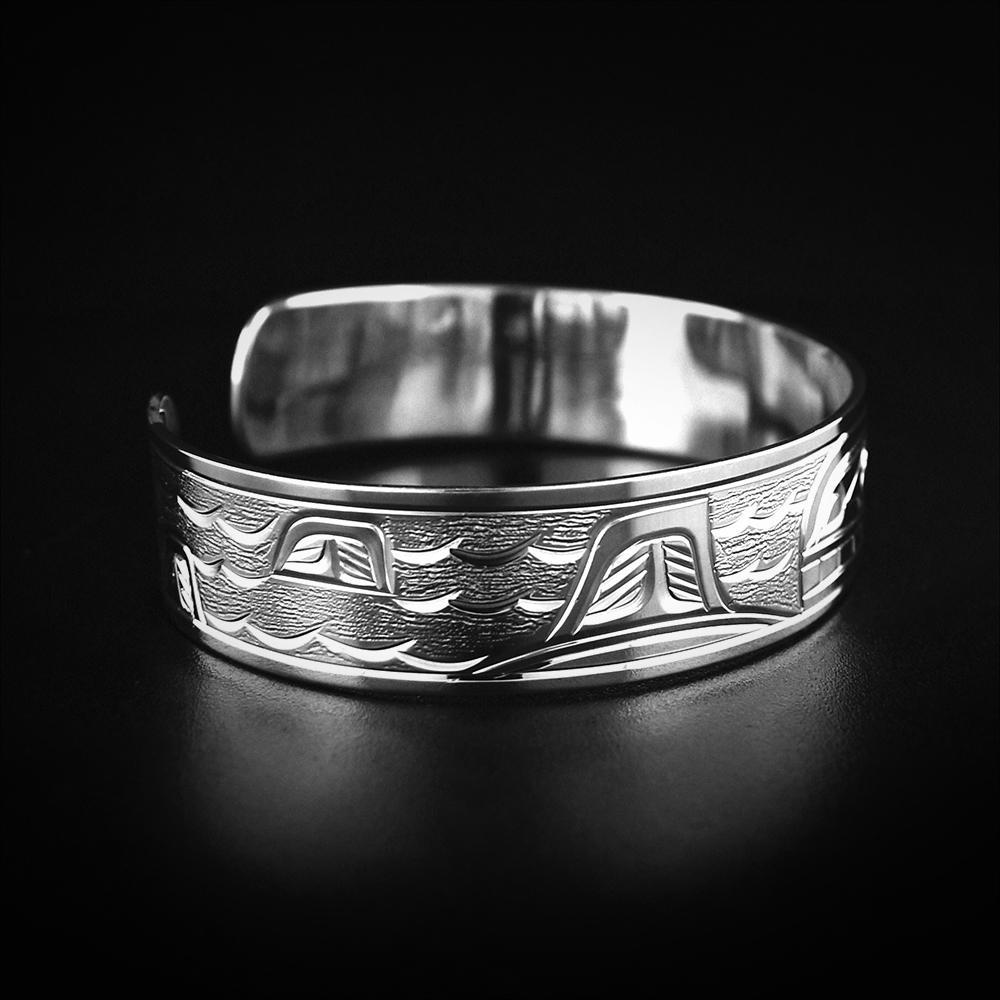 ½” Silver Orca Bracelet
