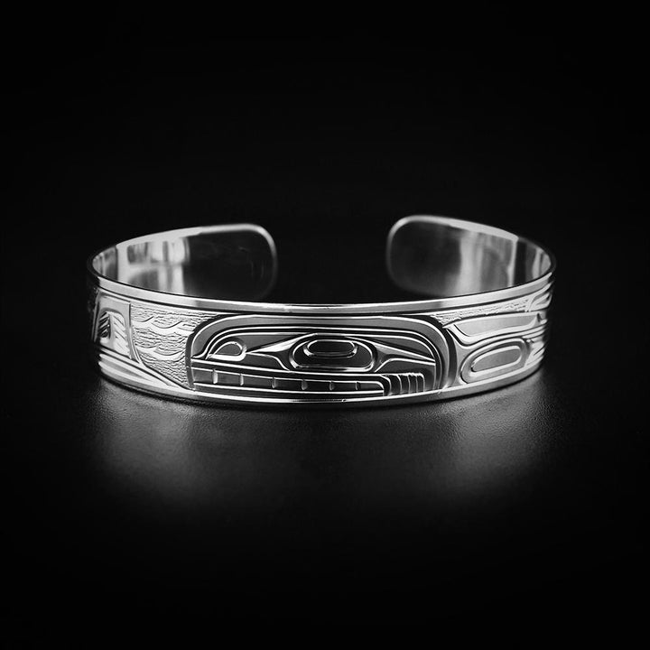 ½” Silver Orca Bracelet