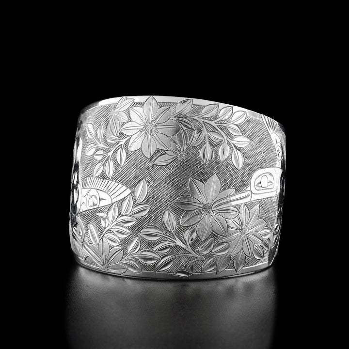 Triple Hummingbird - Morning Glory Cuff Bracelet - Artina's Jewellery