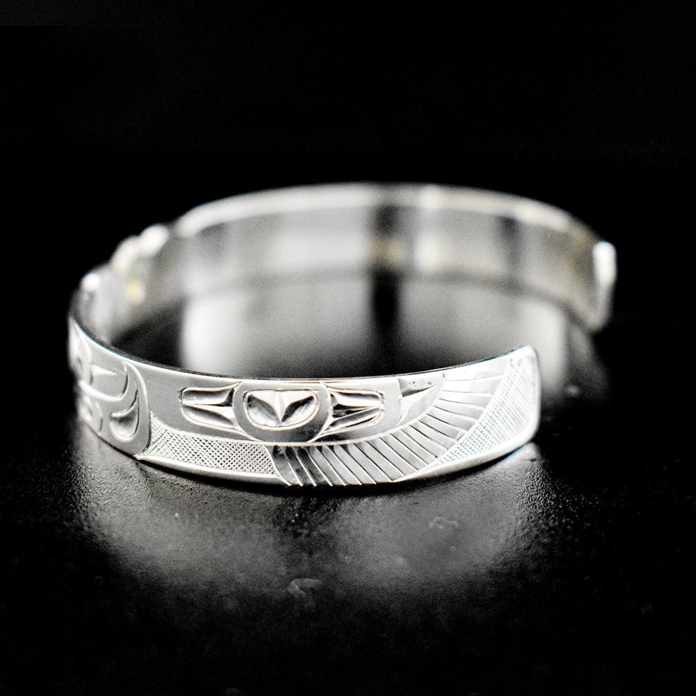 Hummingbird & Daisy Cuff Bracelet With Citrine