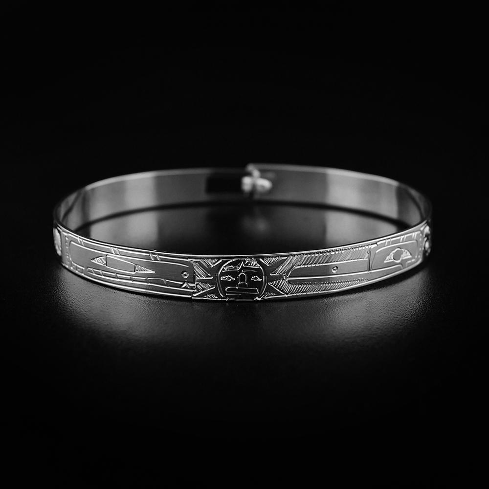Orca, Sun and Hummingbird Clasp Bracelet
