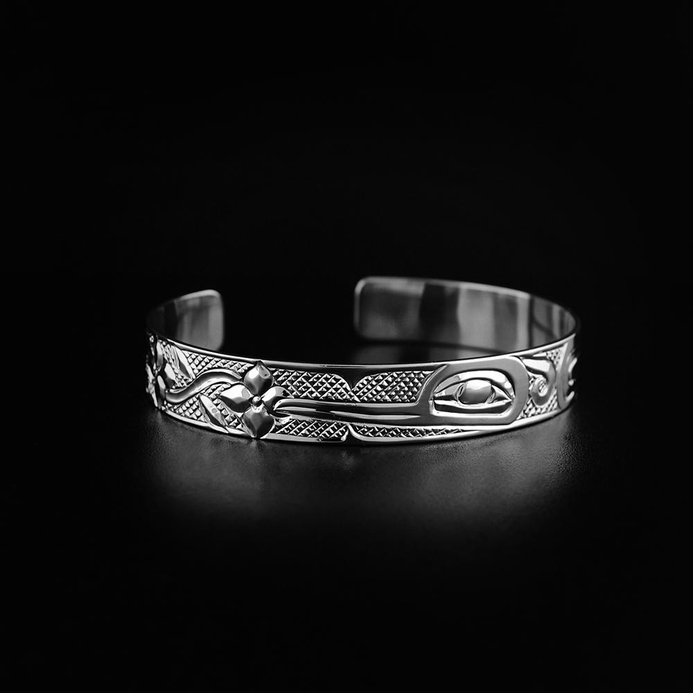 3/8” Hummingbird with a Flower Bracelet