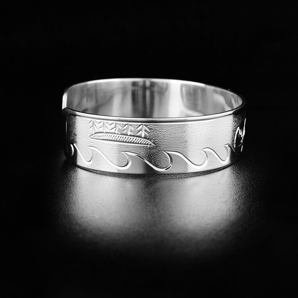 Sterling Silver 1/2" Turtle Cuff Bracelet