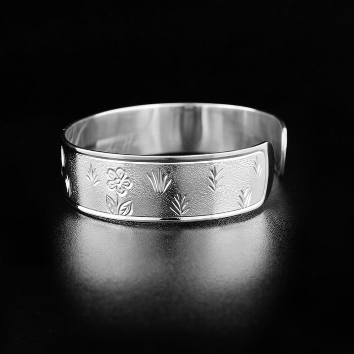 Sterling Silver 1/2" Turtle Cuff Bracelet