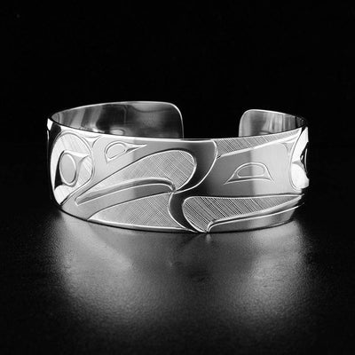 Sterling Silver Two Eagles Cuff Bracelet