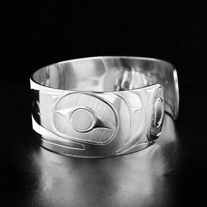 Sterling Silver Two Eagles Cuff Bracelet