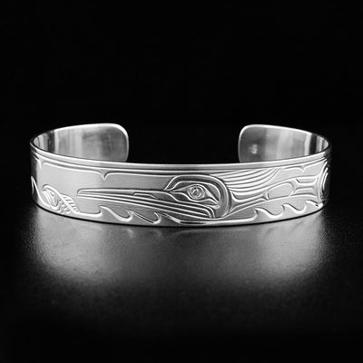 1/2" Sterling Silver Heron Bracelet