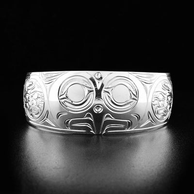 Sterling Silver 1" Owl Bracelet