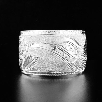 Sterling Silver 1.5" Hummingbird Bracelet
