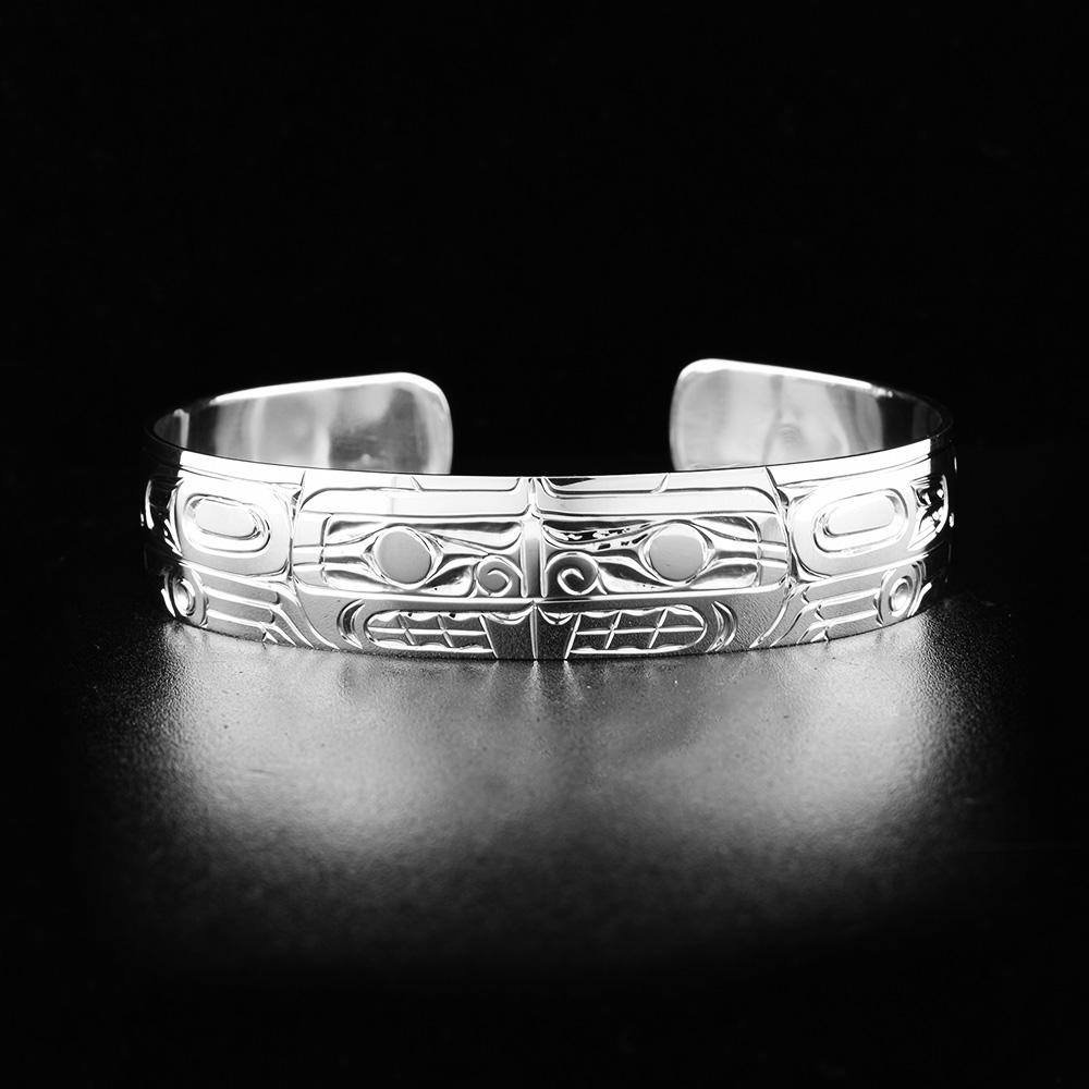 Sterling Silver 1/2" Beaver Bracelet
