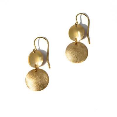 Gold Fill Coin Duo Earrings - Artina's Jewellery