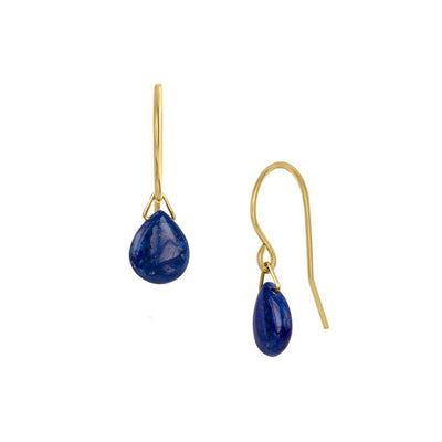 Gold Fill Lapis Lazuli Lantern Earrings