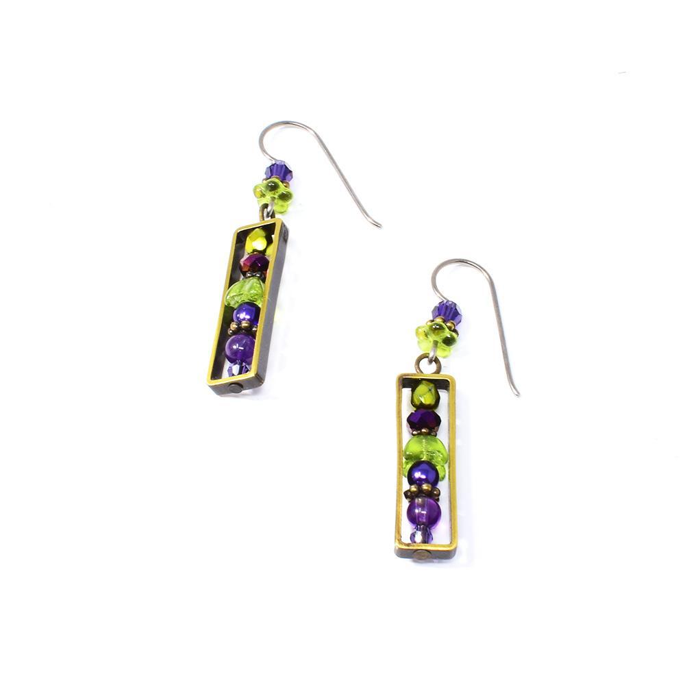 Small Rectangular Mystic Earrings