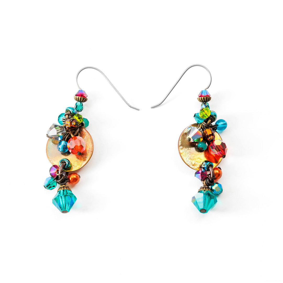 Cluster Galaxy Earrings hand crafted by artist Honica.